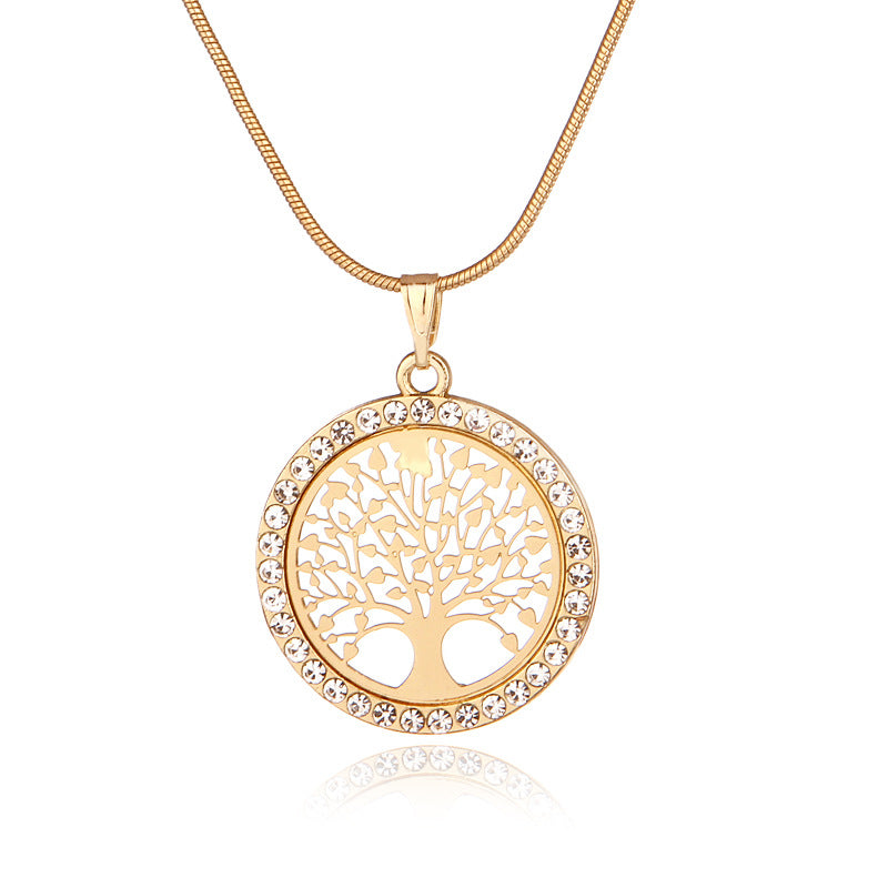 Tree of Life Pendant Necklace，Gold/Silver/Rose Gold