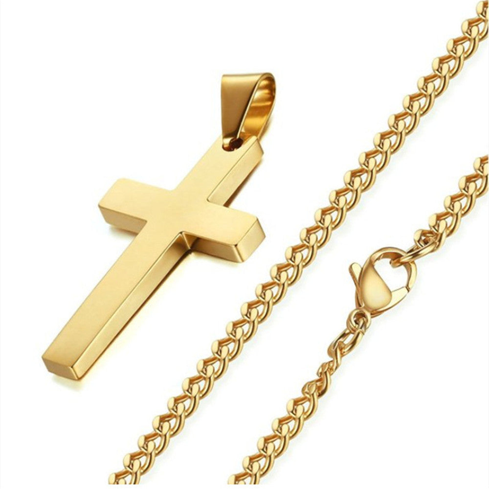 Small Cross Pendant Necklace woman