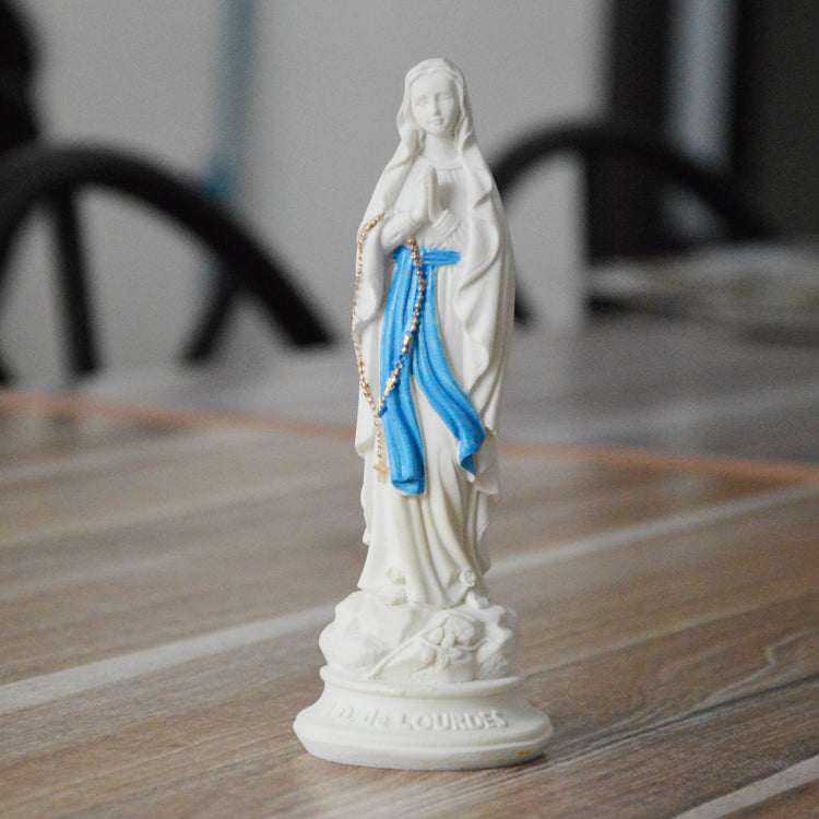 Virgin Mary Statue, 6 Inch Catholic Blessed Virgin Mother Mary Statues, Resin