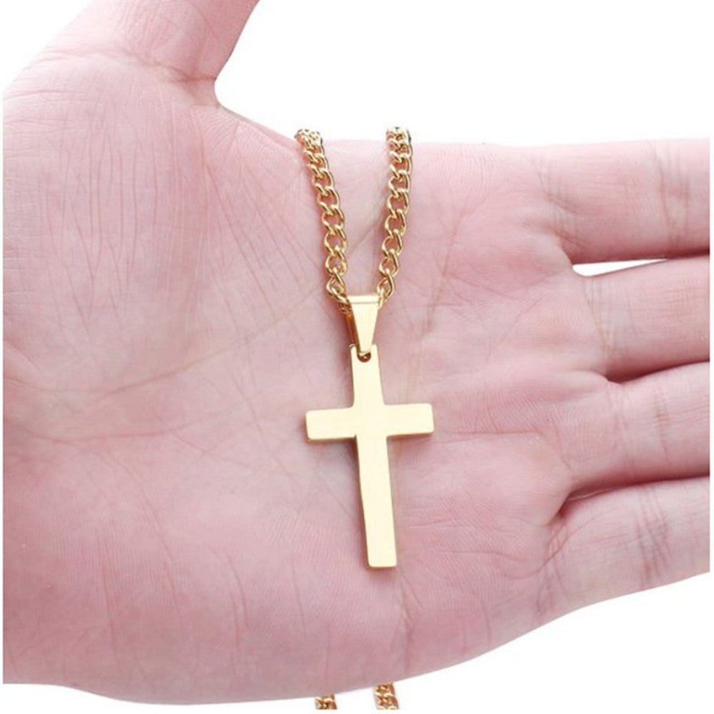 Small Cross Pendant Necklace woman