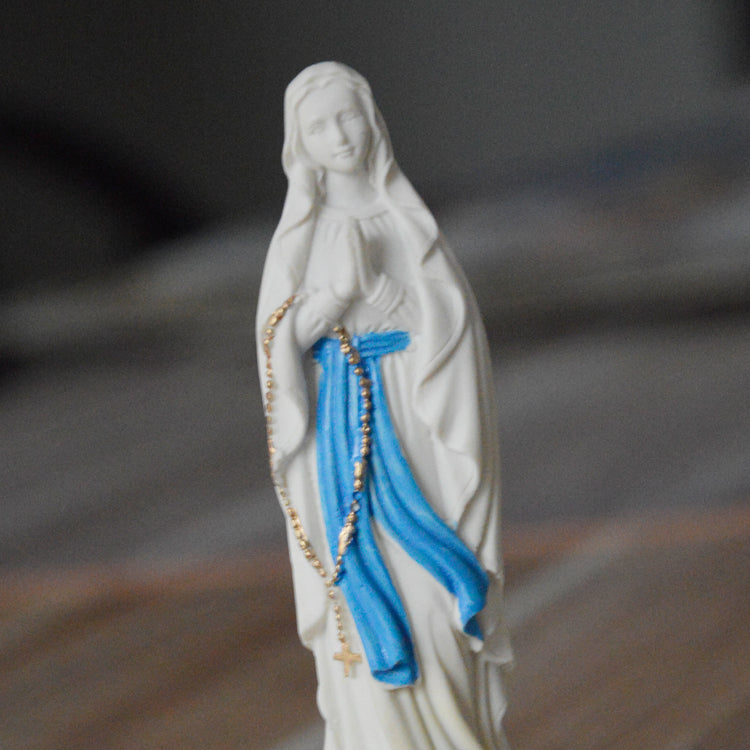 Virgin Mary Statue, 6 Inch Catholic Blessed Virgin Mother Mary Statues, Resin