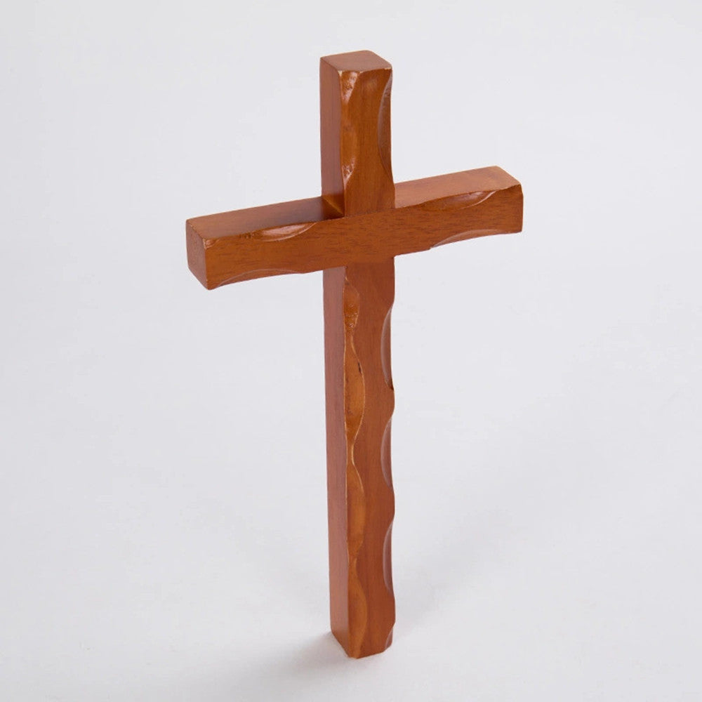 Holy Land Market Olive Wood Cross (9 to 10 inches High)