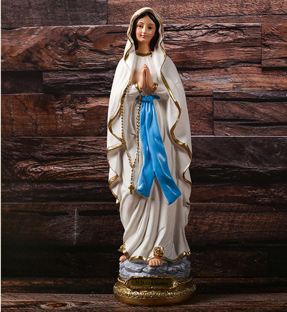 Virgin Mary Statue, 12 Inch Catholic Blessed Virgin Mother Mary Statues，Resin