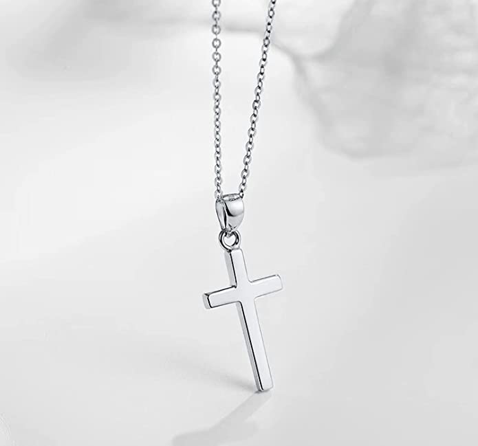 Small Cross Pendant Necklace woman