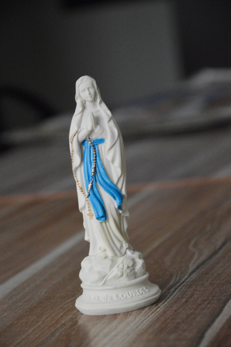 Virgin Mary Statue, 6 Inch Catholic Blessed Virgin Mother Mary Statues, Resin