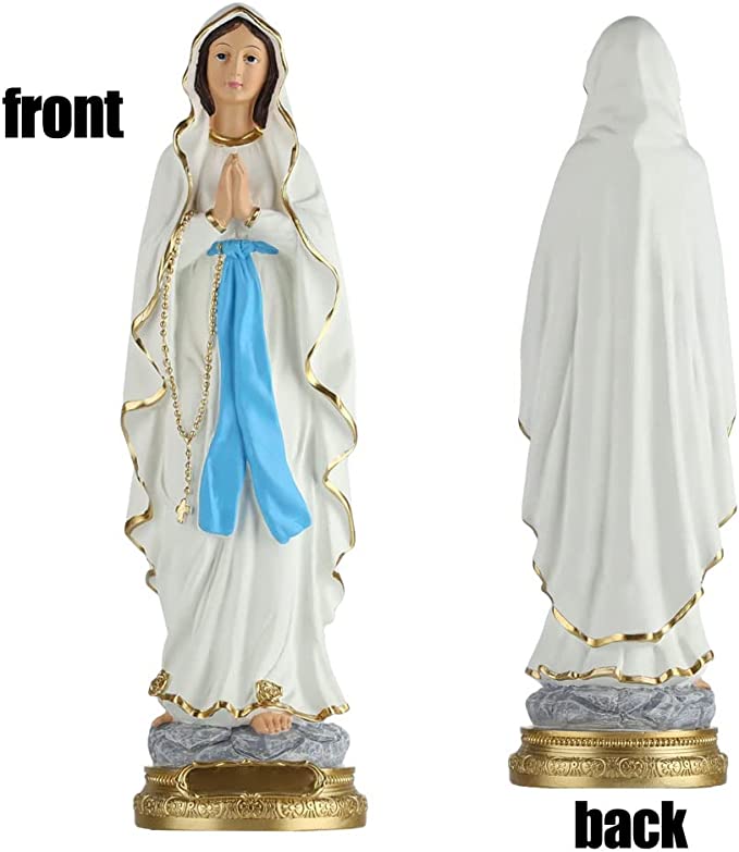 Virgin Mary Statue, 12 Inch Catholic Blessed Virgin Mother Mary Statues，Resin