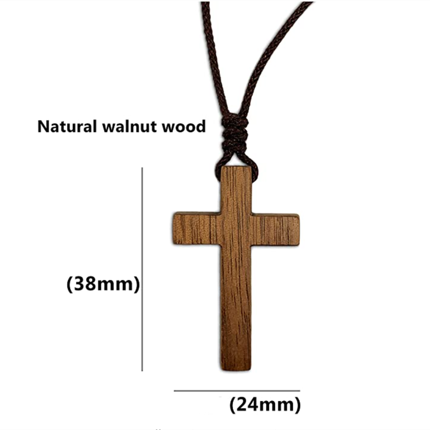 Wood Cross on Cord - Made in Brazil