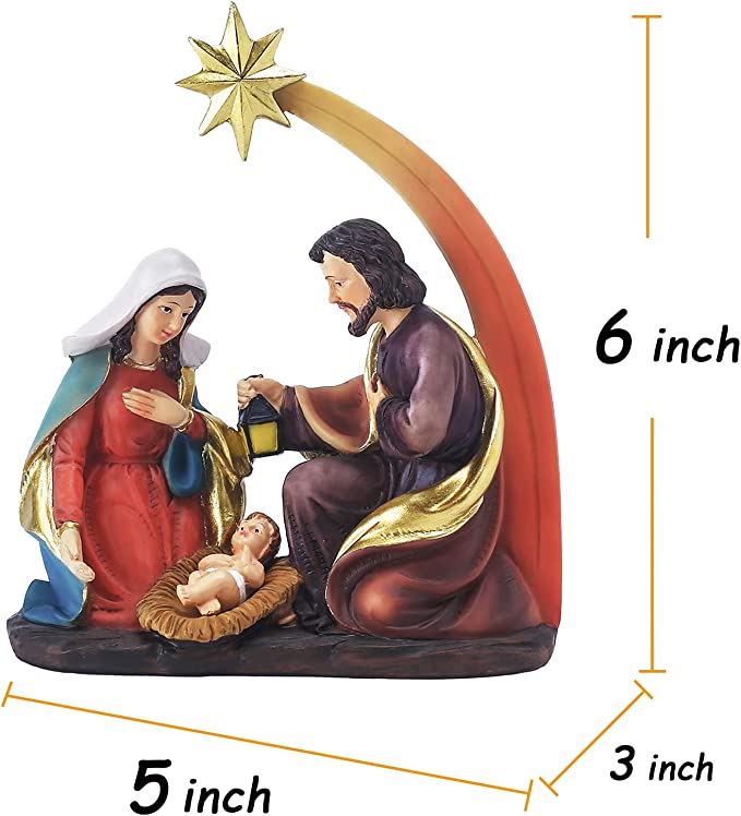 Holy Family Figurine Christmas Nativity Scene Jesus