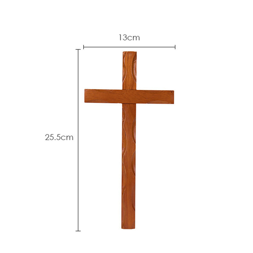 Holy Land Market Olive Wood Cross (9 to 10 inches High)